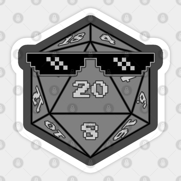 D20 Deal With It sans text Sticker by ImpishTrends